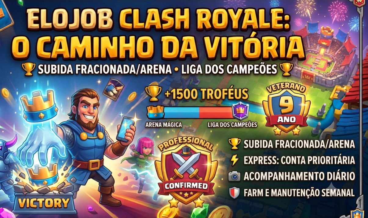 ELOJOB PARA CLASH ROYALE O MAIS COMPLETO DO MERCADO