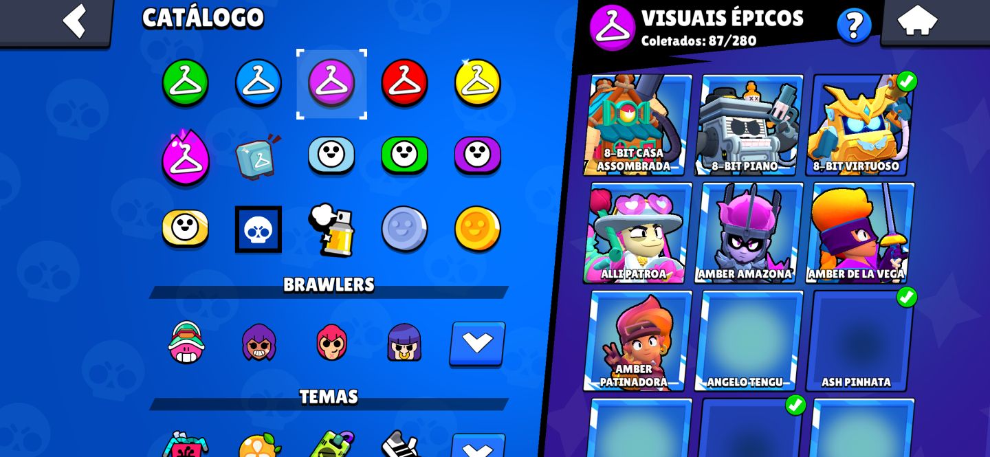 Conta Brawl Stars de 2019 + várias skin