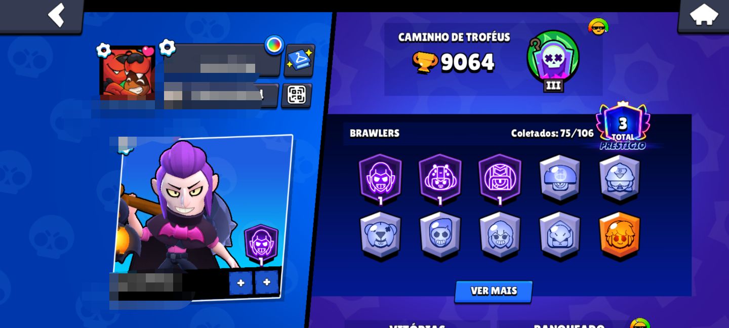 CONTA DE BRAWL STARS FA 9K TROFÉUS INICIANTE