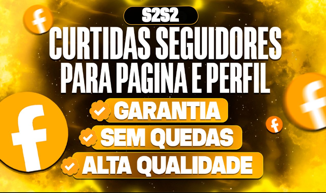 Facebook seguidores em PAGINA / PERFIL / Visualizações / GRUPOS / CURTIDAS