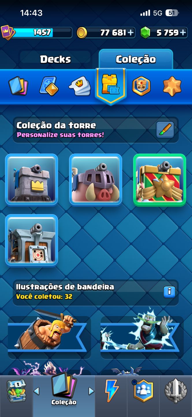 CONTA DE CLASH ROYALE COM EMBLEMA DE 10 ANOS+10K DE TROFÉU+9CARTA EVO+5K DE GEMA