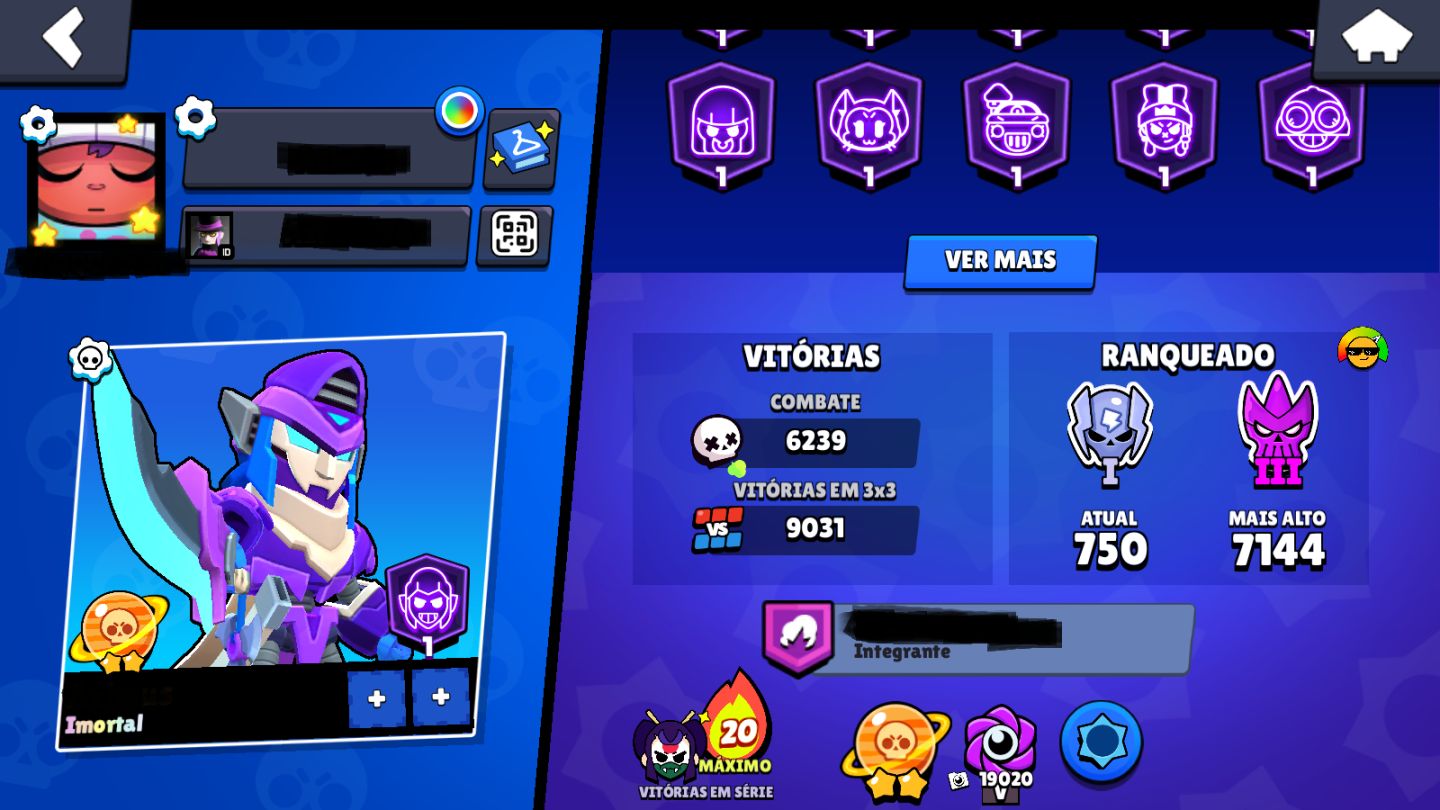 CONTA BRAWL STARS | 64K+ TROFÉUS | 63 BRAWLERS LVL 11 | CONTA 2019