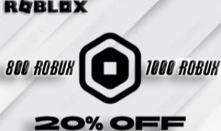 GIFT CARDS DE ROBUX 20% OFF (800 & 1000)