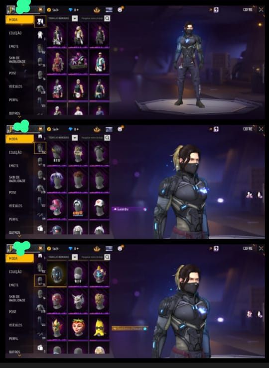 Conta Free Fire 6 Anos - 223 Peitorais - Level 65 - UMP Atributada - Conta Antig
