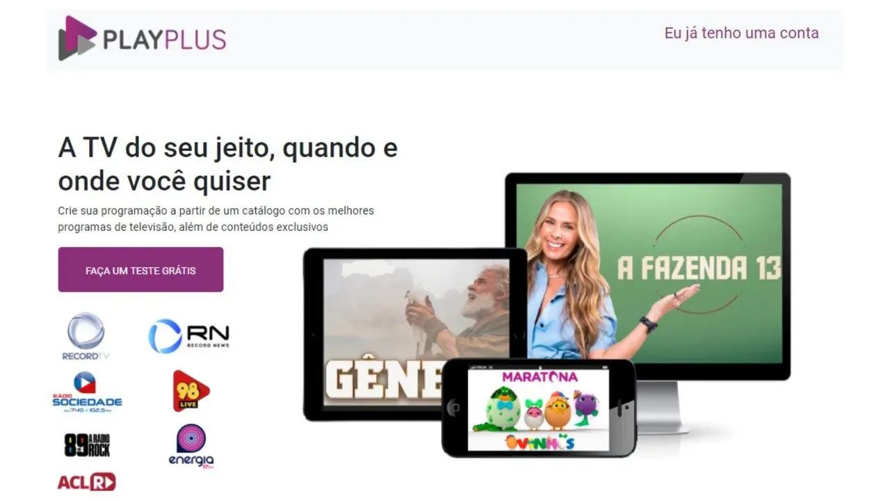 PLAY PLUS - RECORD PLUS 30 DIAS TELA/CONTA NO SEU EMAIL + ENTREGA AUTOMATICA