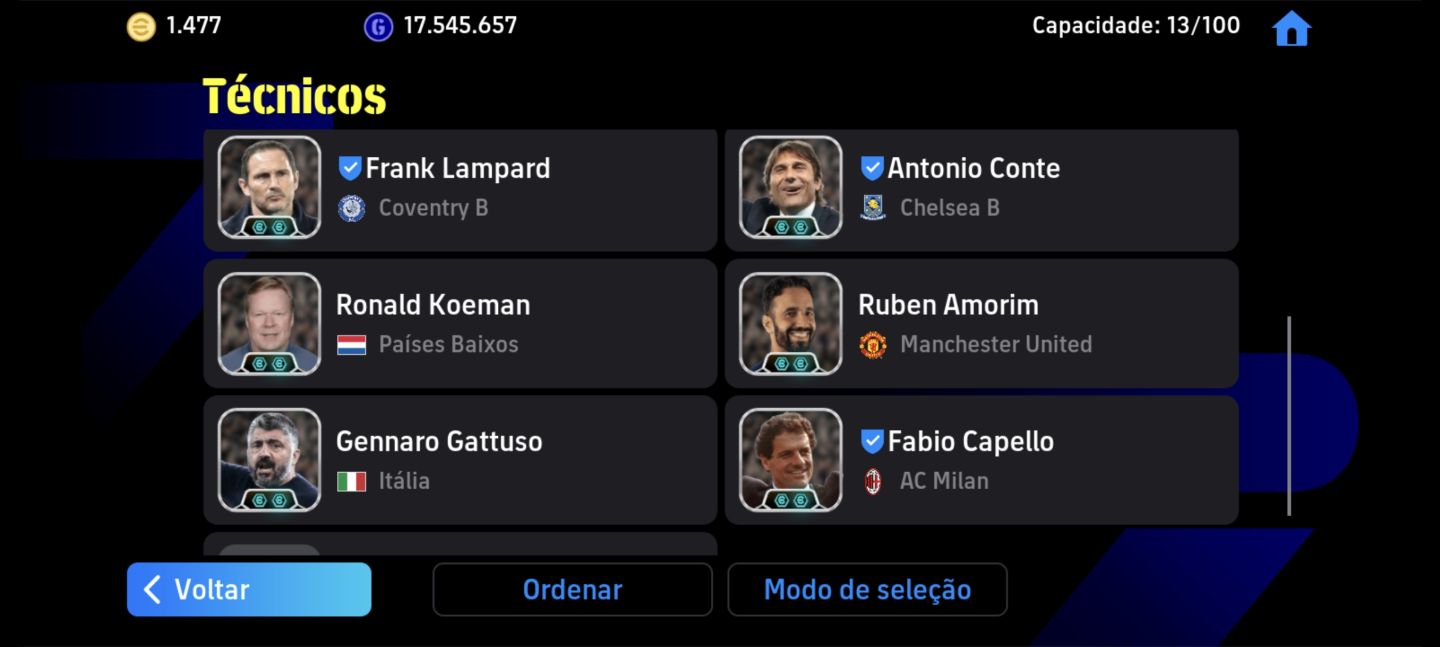 Conta efotball mobile 1 divisão