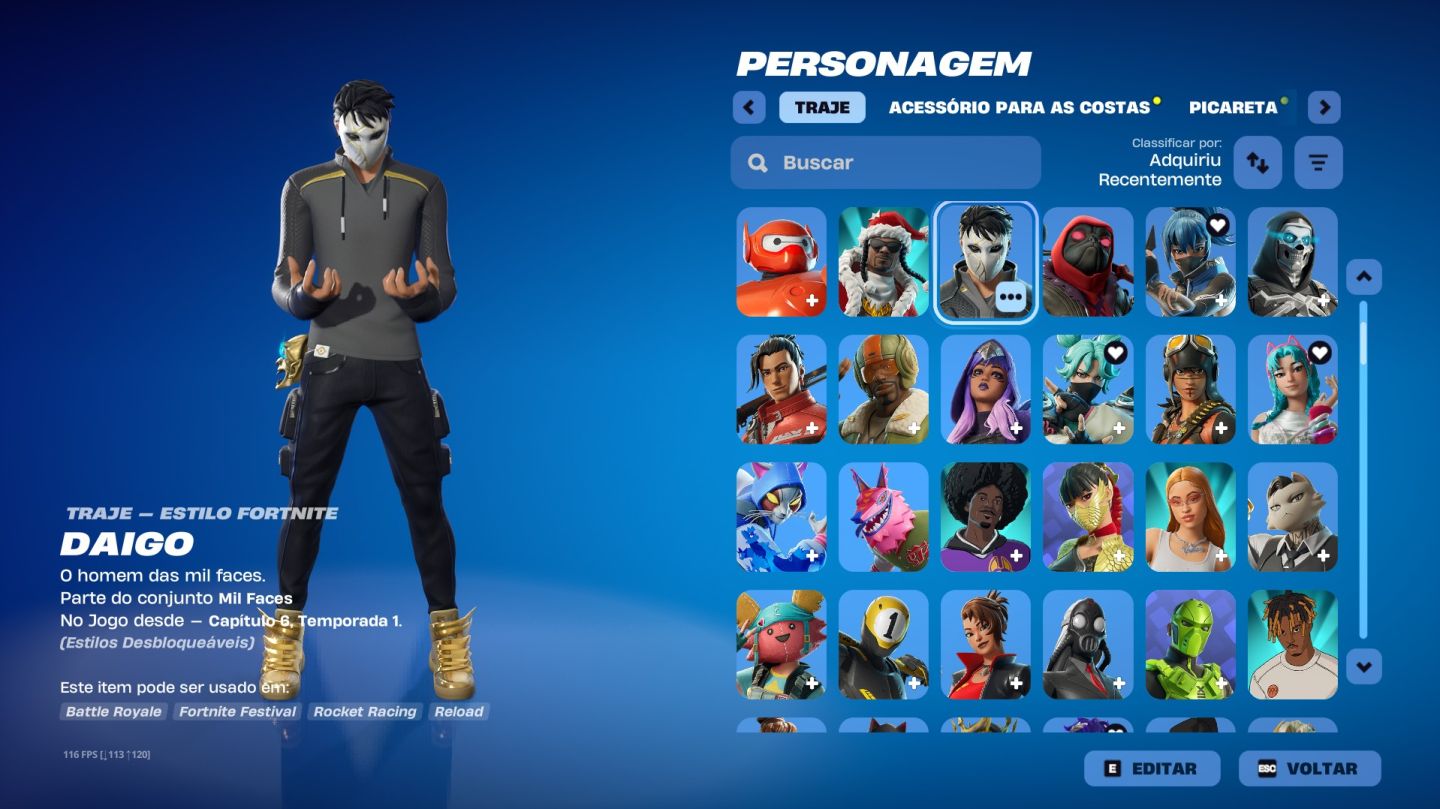 CONTA FORTNITE VARIAS SKINS FULL ACESSO
