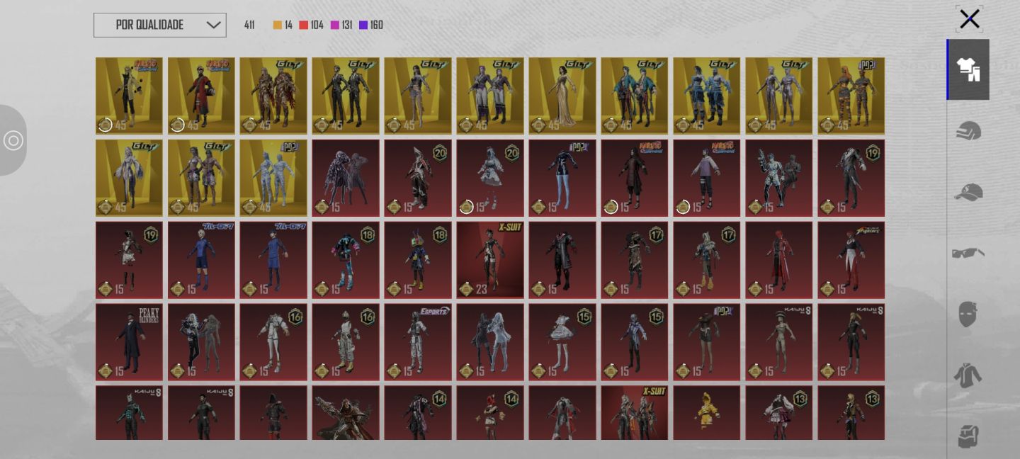 PUBG MOBILE VENDE-SE LEVEL 85 COLEÇÃO 72