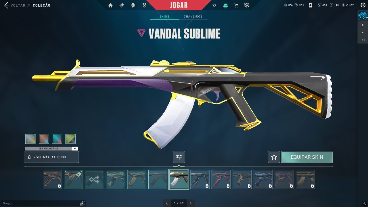 CONTA VALORANT COM SKINS SUBLIME ONI ENTRE OUTRAS!!