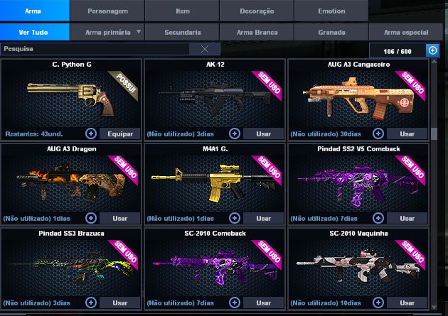 POINT BLANK (SEGUNDO TENENTE 1) (COM ITENS DE CASH) (ENTREGA AUTOMATICA)
