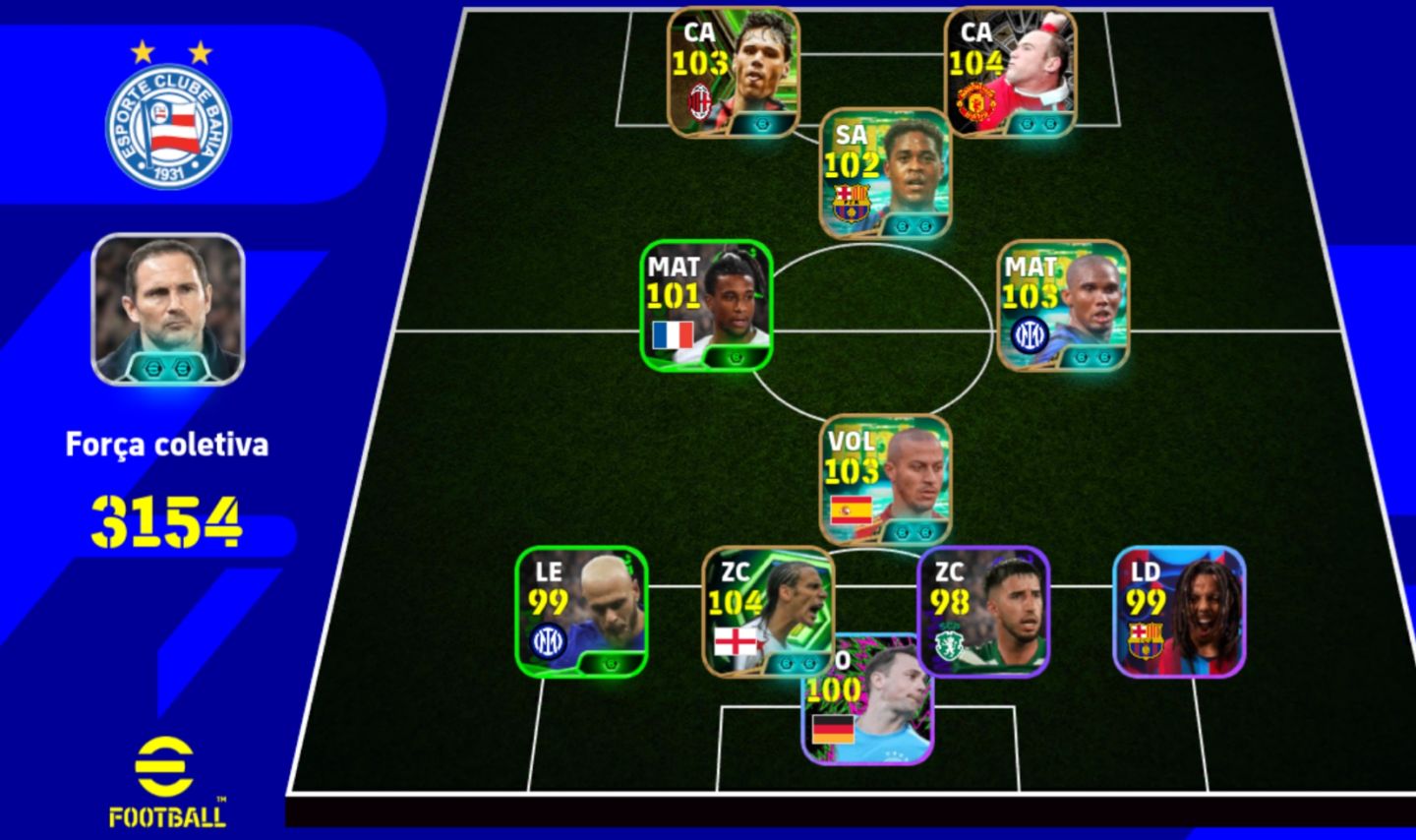 Conta efootball braba e com bons jogadores