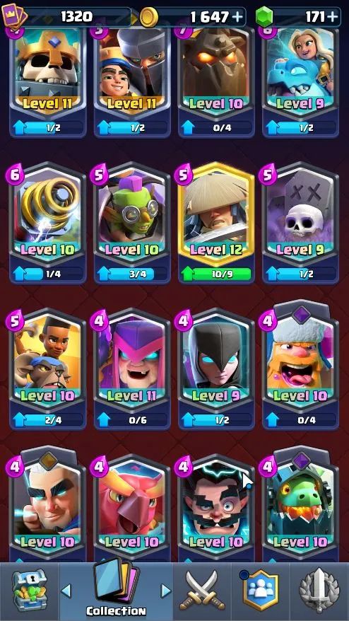 CONTA CLASH ROYALE 8.200+ TROFÉUS | 121/122 CARTAS | MEGA CAVALEIRO LVL 13