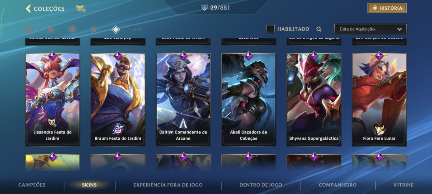 Conta de Wild Rift (Mestre)