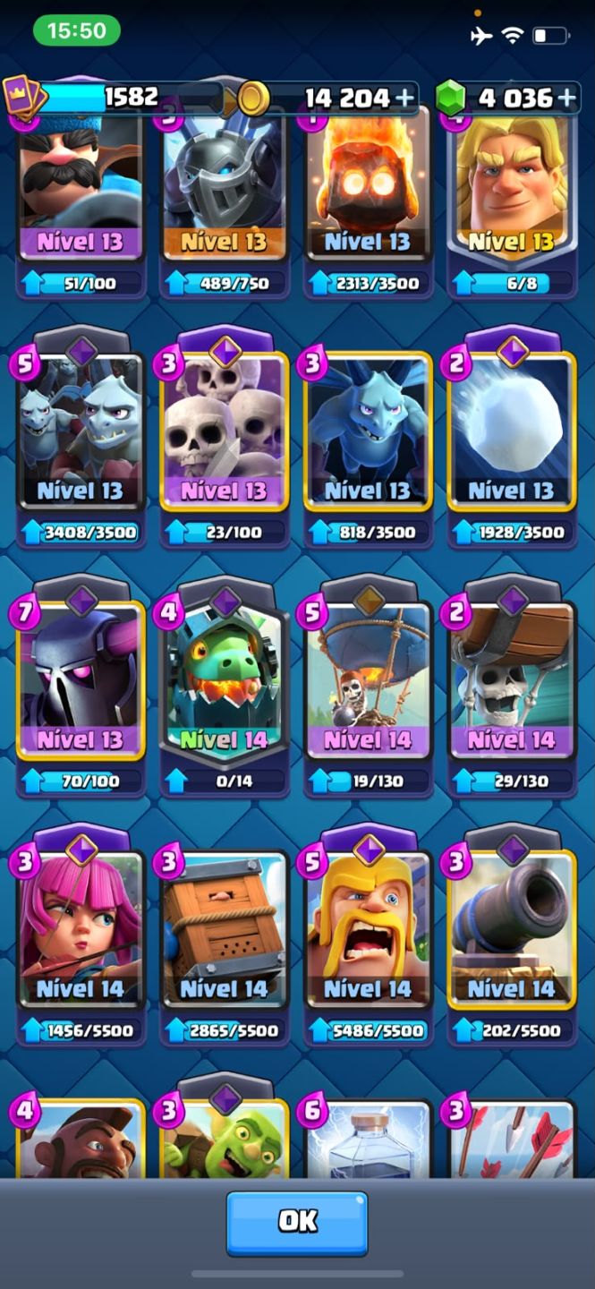Conta de clash Royale 11,250k de troféus
