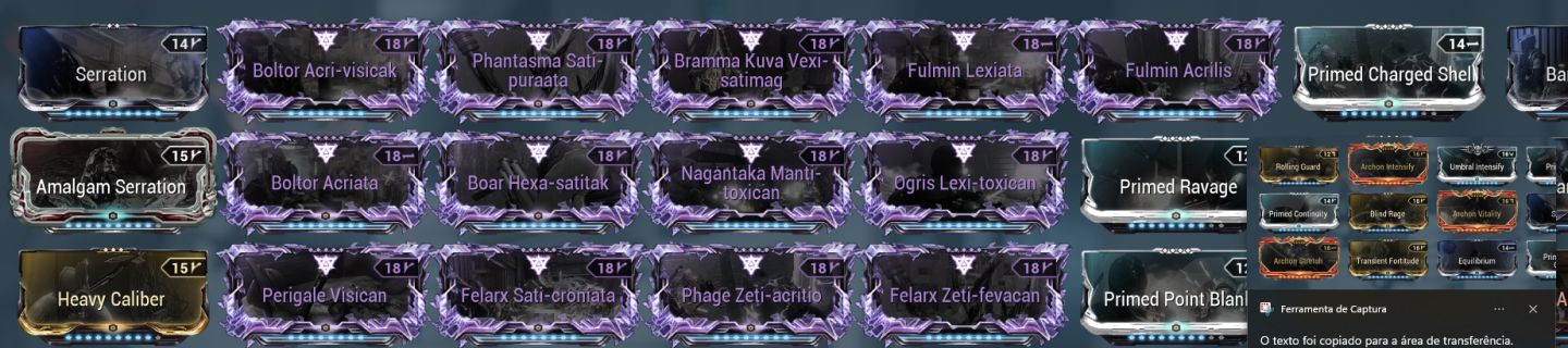 CONTA WARFRAME MR 21