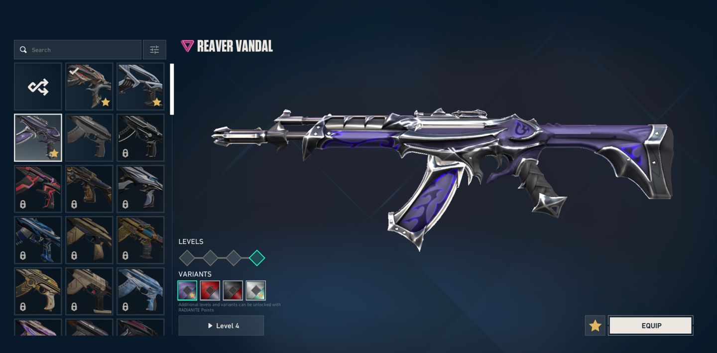 Conta Valorant platina 2 vandal forsaken