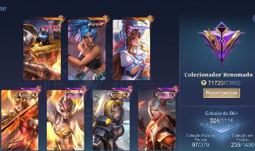 Conta 317 skin main Mid & Gold - Mobile Legends bang bang