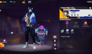 CONTA FREE FIRE COM CONJUNTO RAPOSA DO ÁRTICO | CONJUNTO JIRAIYA | UMP BOOYAH