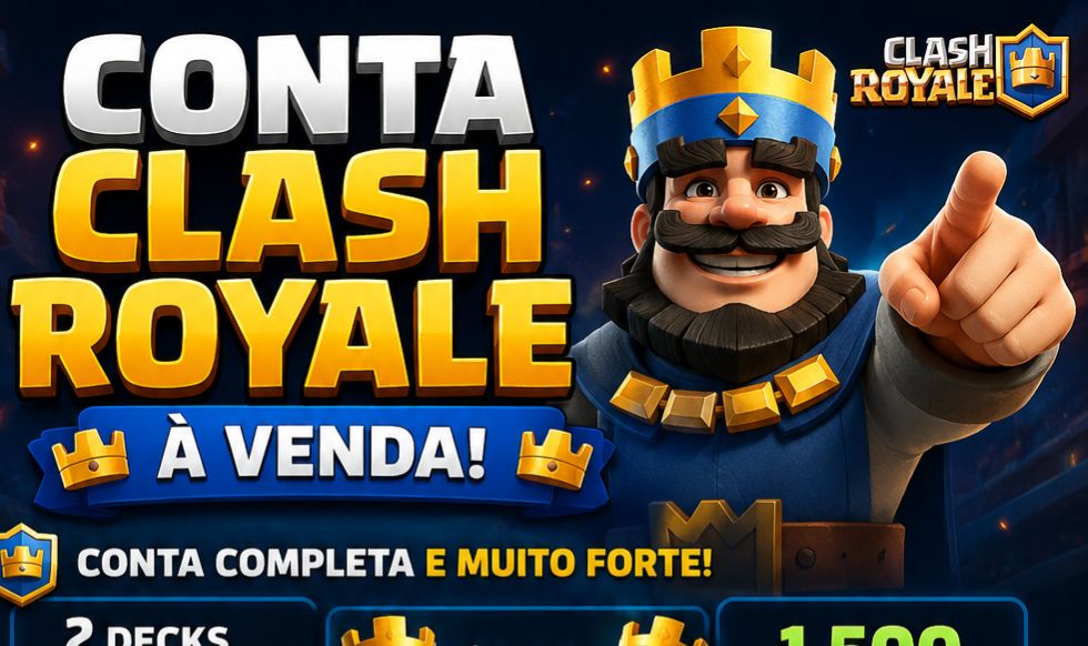 Conta de Clash Royale nível 16 com 2 deck nível 16 a