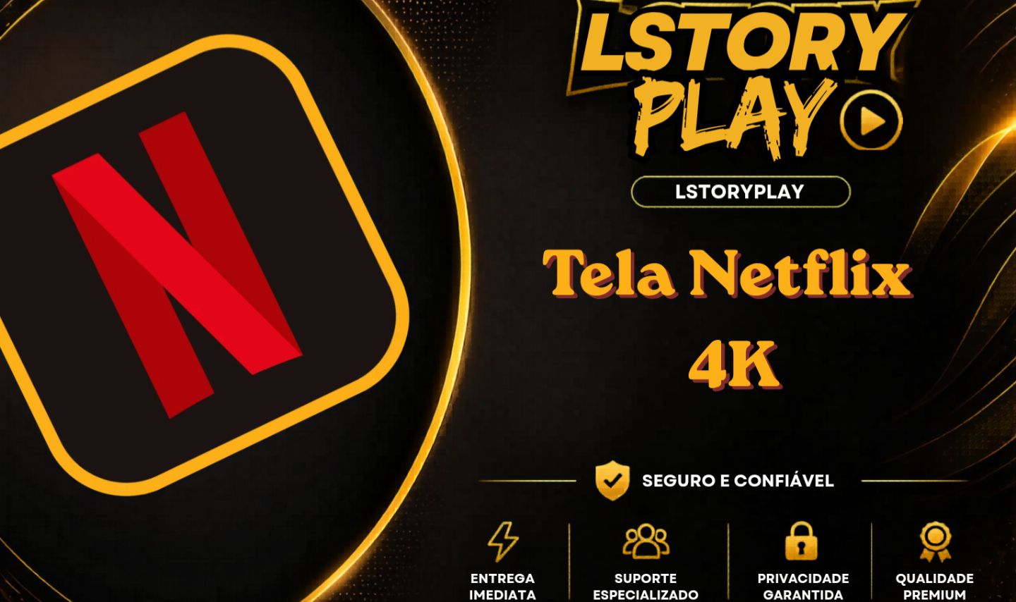 Netflix 4K Premium Compartilhada | 30 Dias de Acesso + Garantia e Suporte
