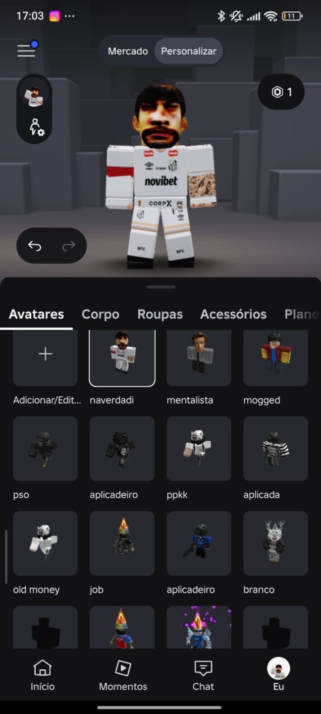 CONTA DE ROBLOX RARA E GEMADA FULL ACESSO