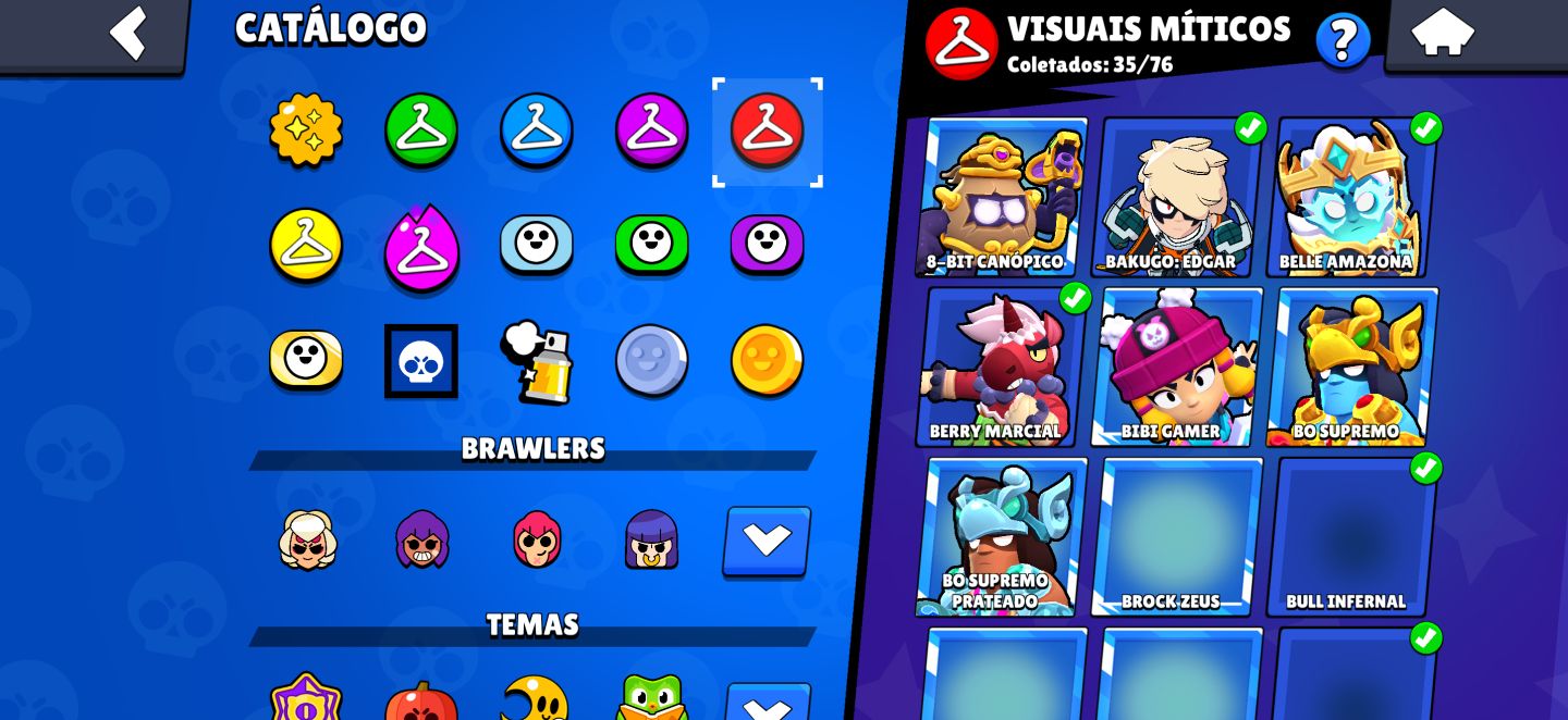 Conta brawl Stars colecionador