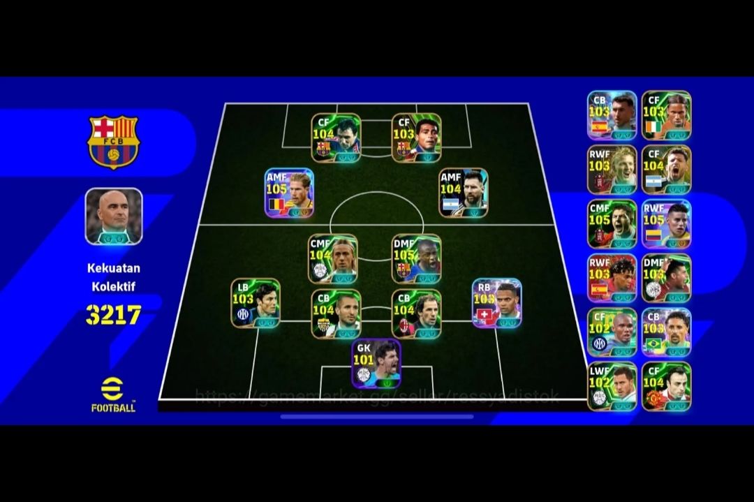 CONTA EFOOTBALL 3217 FC | PLANTEL EPIC | ROMÁRIO | KLOPP & R. MARTÍNEZ