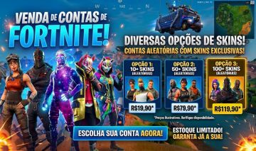 CONTAS FORTNITE FULL ACESSO (LER DESCRIÇÃO)