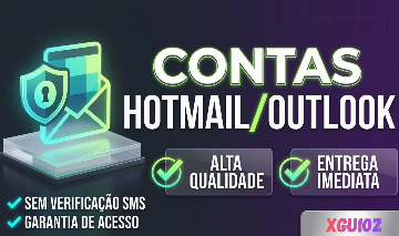 20x CONTAS NOVA HOTMAIL/OUTLOOK IP BR + Entrega Automática NÃO PRECISA DE SMS