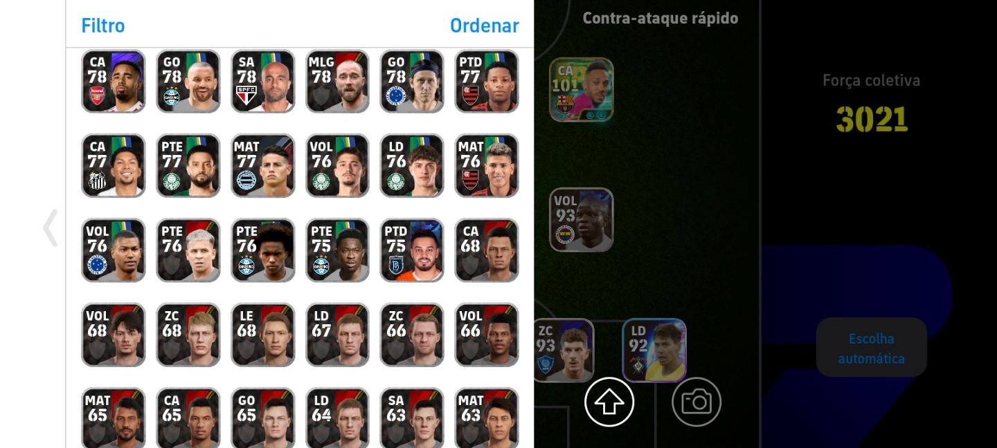 CONTA EFOOTBALL TOP PRA INICIAR