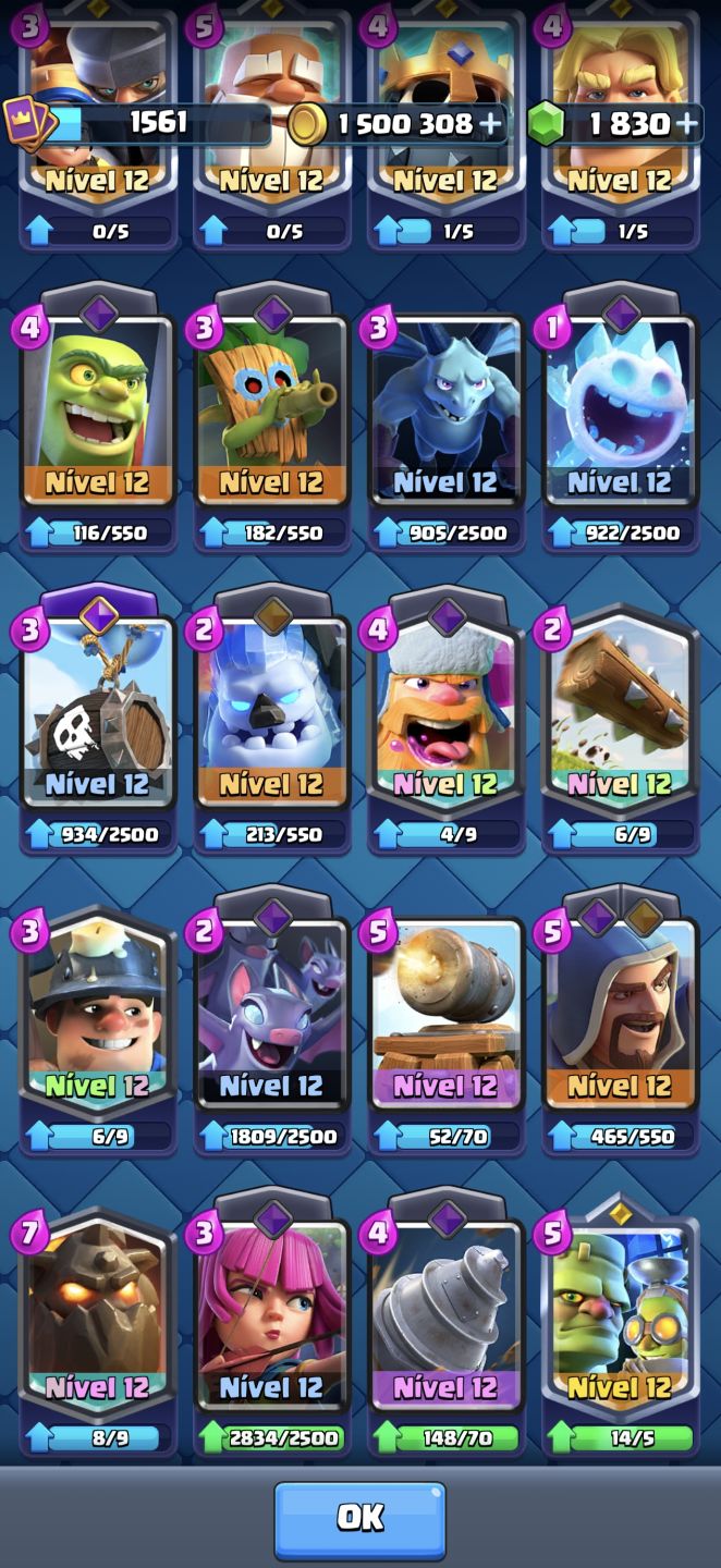 CONTA DE CLASH ROYALE 9 NAOS ANTIGUIDADE