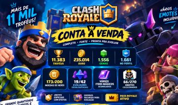 Conta Clash Royale 11000 Troféus.
