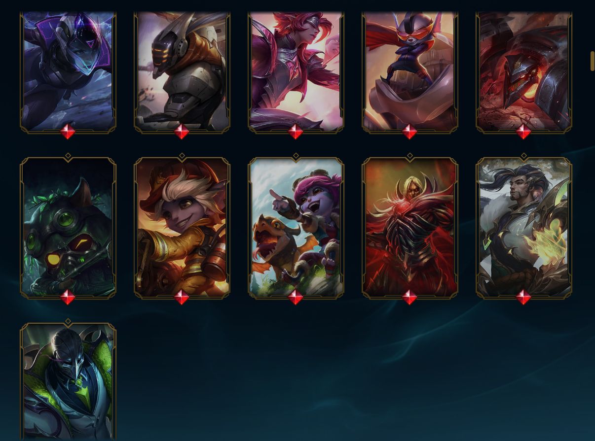 CONTA LEAGUE OF LEGENDS / 357 SKINS / LV 756 / BRONZE 4