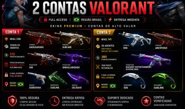 Contas Valorant Full Access | Skins Premium | BR