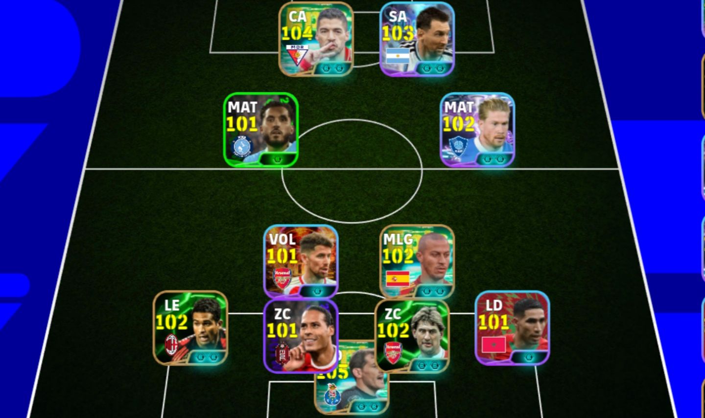 Conta eFootball com cassilas,Suárez, Thiago Alcântara e etc, com 3178+ de força!