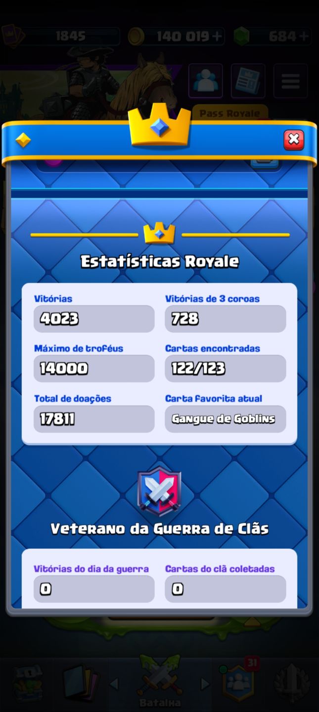 Conta clash royale