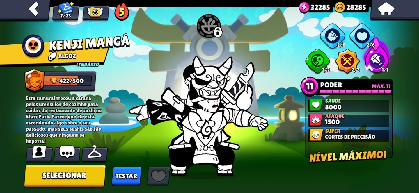 Conta de Brawl stars com muitas skins raras
