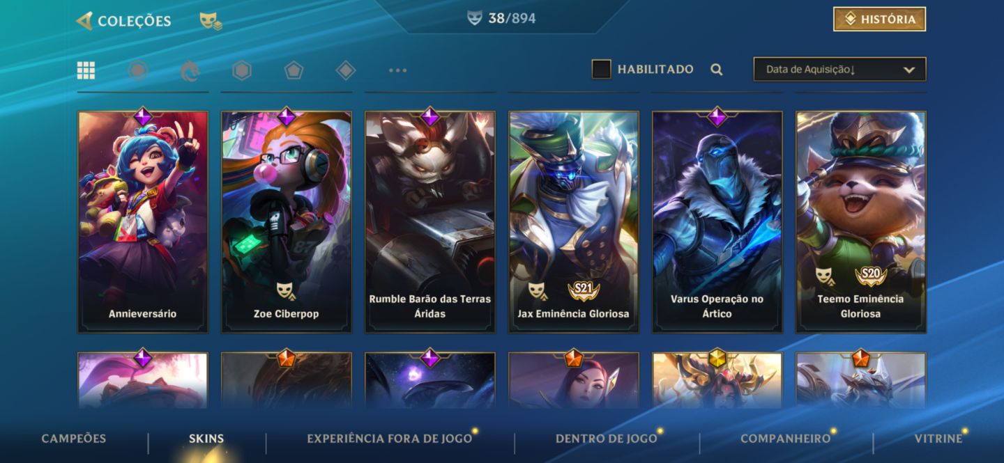 WILD RIFT SMURF PREMIUM COM SKINS RARAS MESTRE EM DUAS TEMPORADAS
