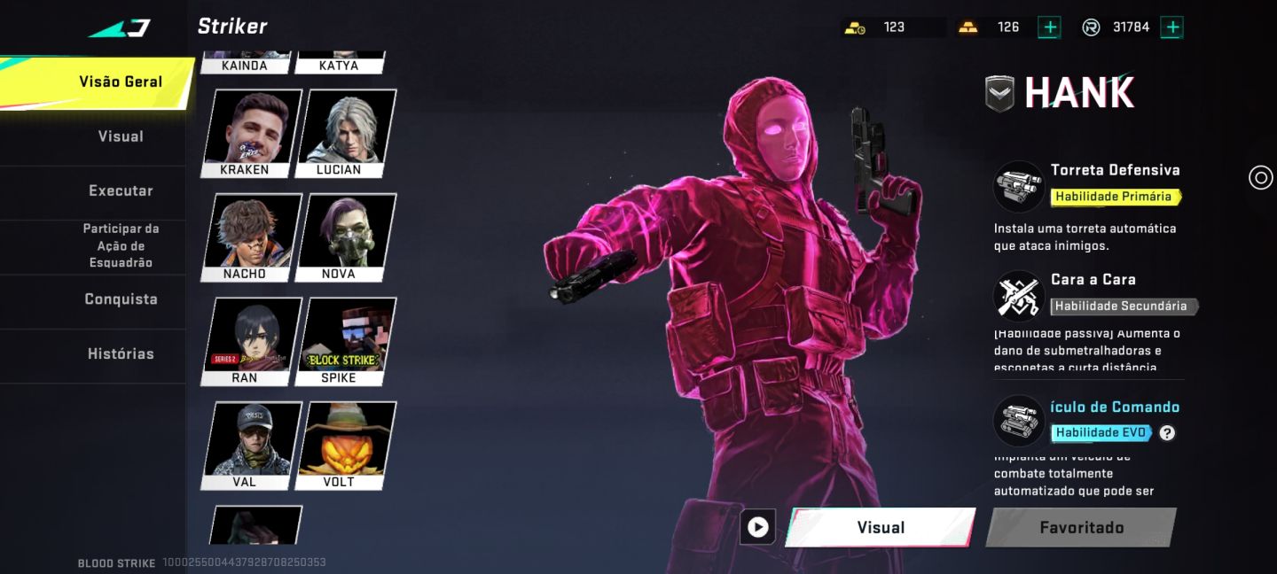 CONTA BLOOD STRIKE MAIS COMPLETA - CHEIA DE COLABORAÇÃO + ETERNA