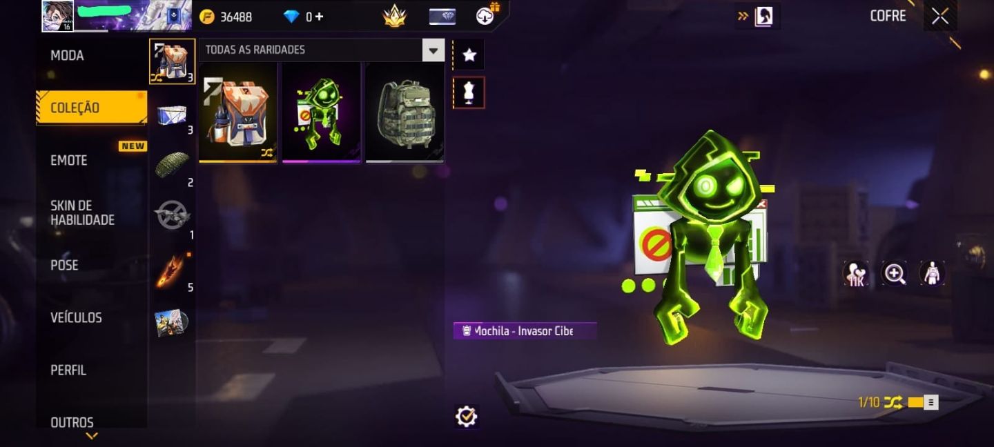 CONTA FF LVL 16: TROCA NICK + CAVALO PENUMBRA + AUG ECLIPSE
