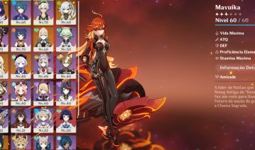 [AMÉRICA / AR 47] Mavuika + Raiden Shogun + Nahida Muitas Gemas para Farmar