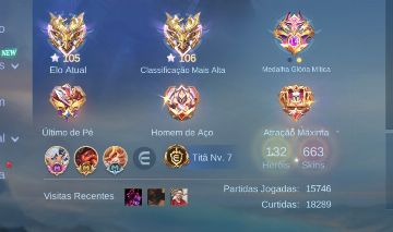 CONTA COM 663 skins inclusive skin prime Roger poucos tem