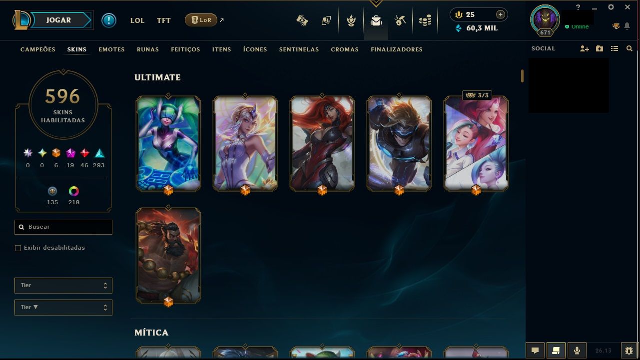 Conta league of legends ( ESMERALDA 1 )