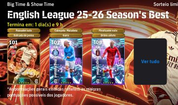 Contas Efootball com Showtimes English League