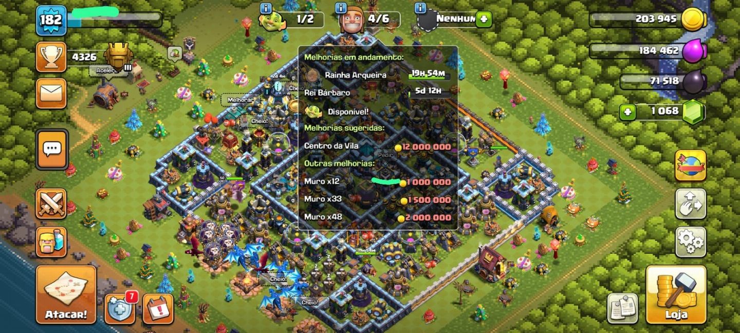 Cv 14, centro da vila 14 (Promoção) COC, clash os clans