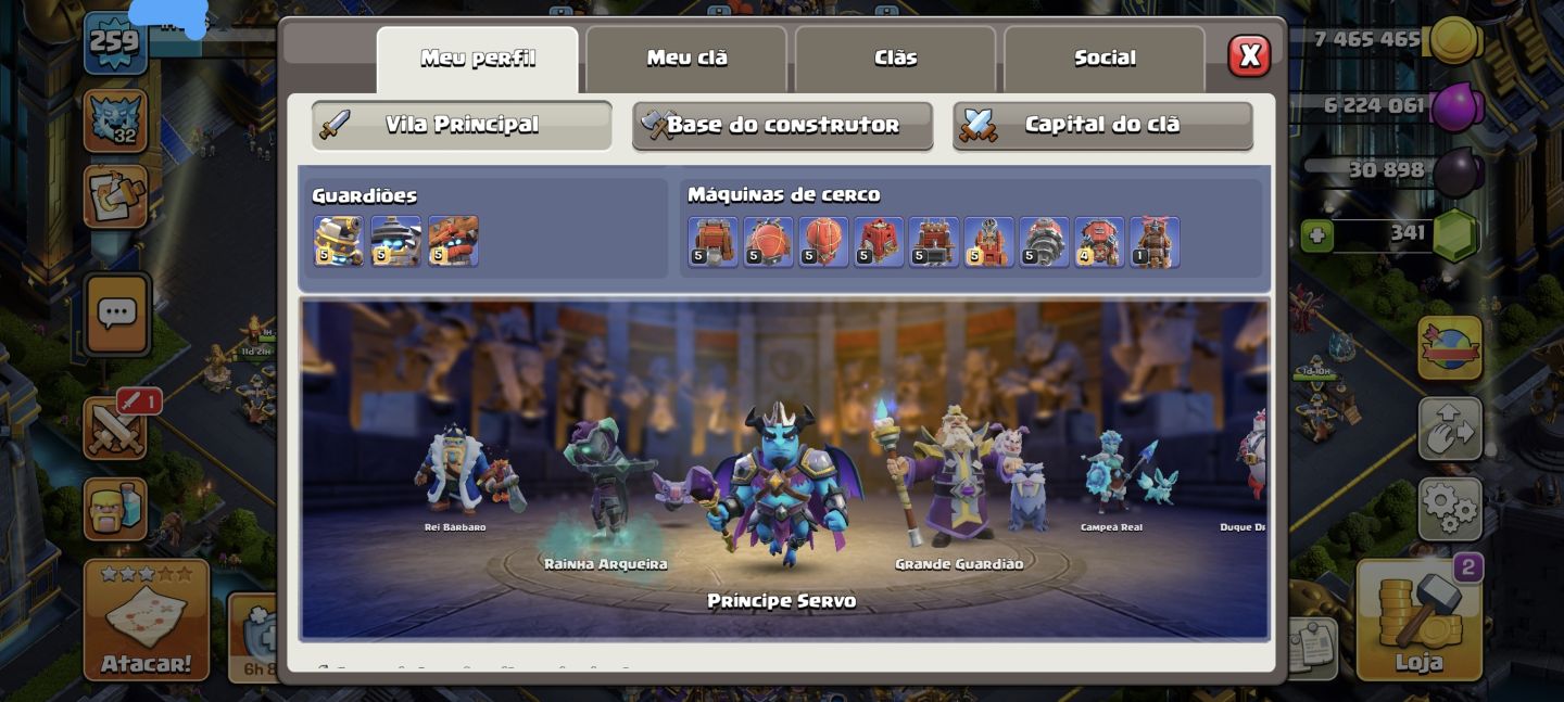 CV 18 Full defesa Full / equipamentos Full (tenho todos equipamentos)