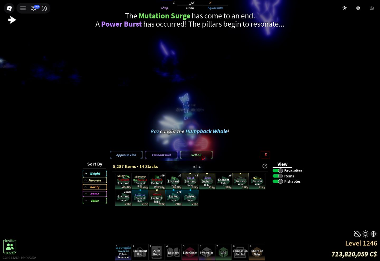 -- CONTA FISCH LVL 1200 / Polaris Serenade / Tryhard Max / 720M COINS--