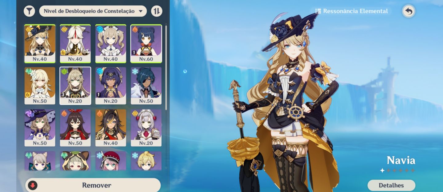 AR47|Navia+Arma Assinatura|2 Armas 5 estrelas Ningguang C6 Europa