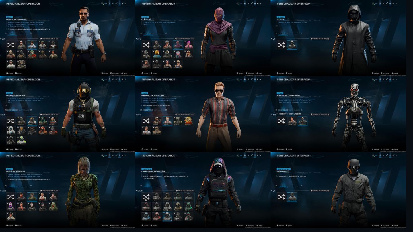 CONTA WARZONE NÍVEL 900+/ T800/ GORDÃO/ IRRIDESCENT MP E WZ/ MUITOS ITENS RAROS
