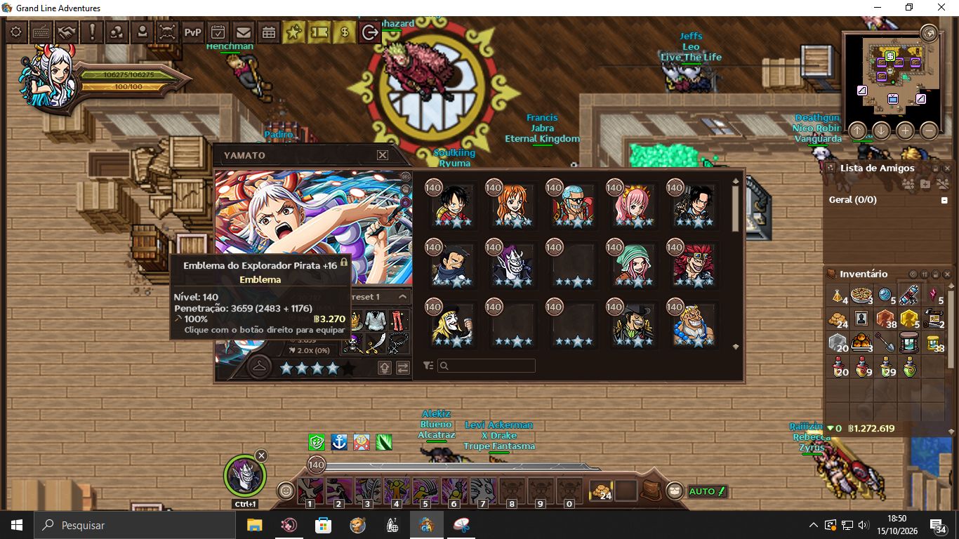 GRAND LINE ADVENTURES | 10.9K | 613 | 97 PERS | FULL +16 | 209 CHAVES | FOUNDER!